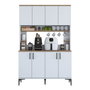Hanah Home Armario Multiusos Nogal y Blanco JE176 - 3398
